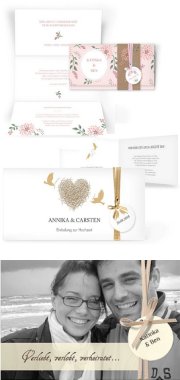 Kartendruckerei für Hochzeitskarten selbst gestalten