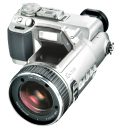 Sony DSC F717 - Markteinführung Oktober 2002 - Die für damalige verhältnisse hochmoderne 5 MP Sonykamera die seit 1999 erhältliche 2 MP DSC-F505 Kamera ab. 