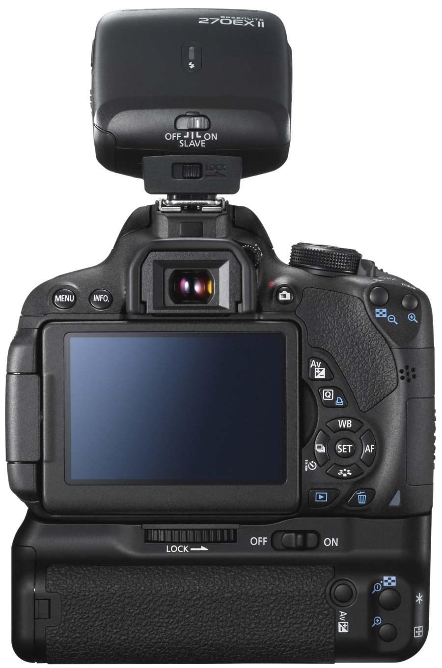 Canon EOS 70D (Ansicht von Hinten)