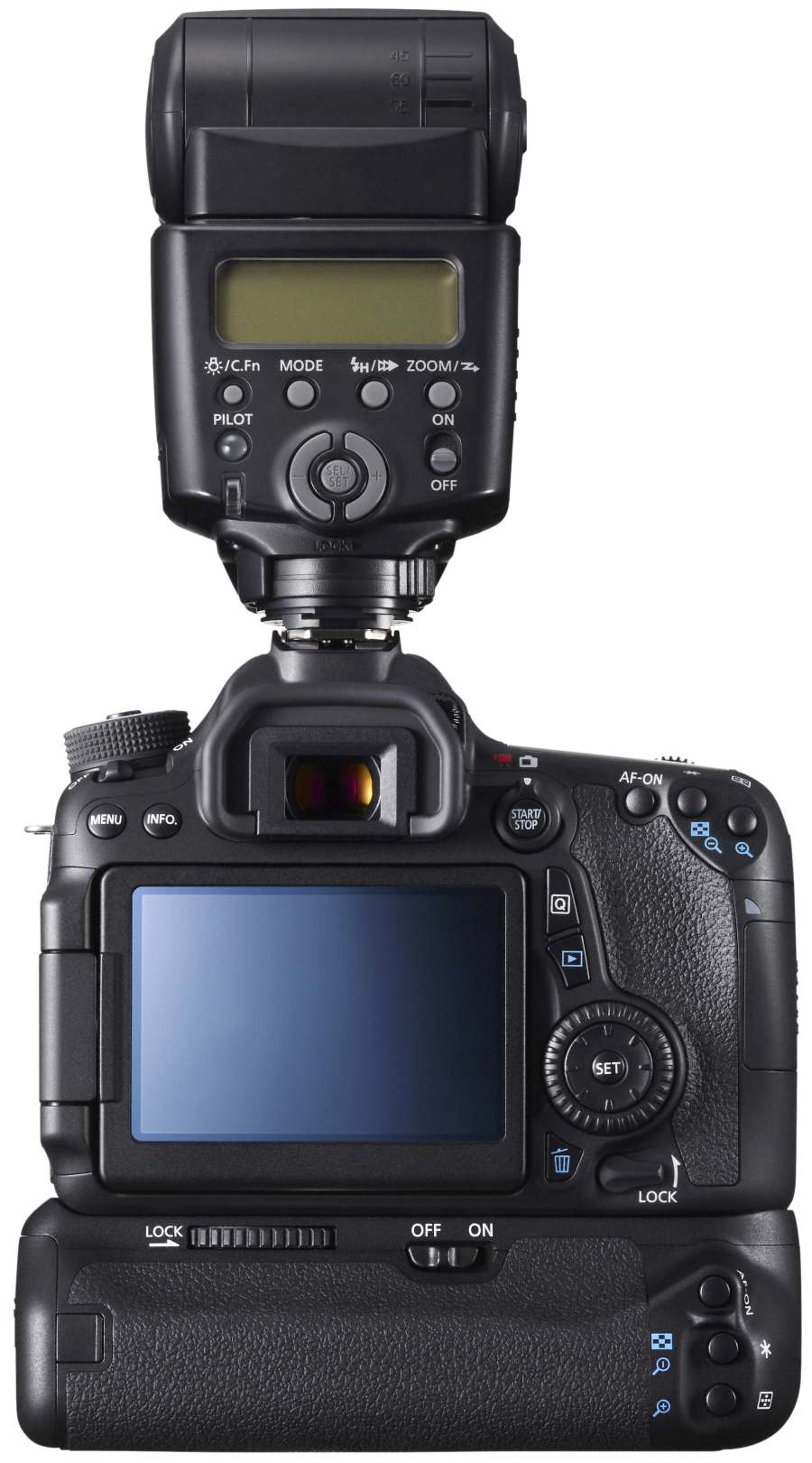 Canon EOS 70D (Ansicht von Hinten)